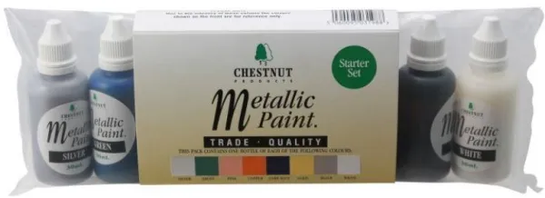 Chestnut Akrylmaling Metalliske Farver Startersæt